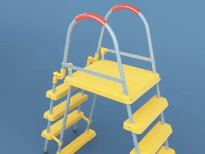 Bestway Pool Ladder 3 step 3D model