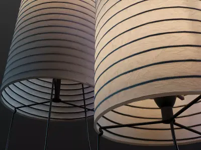 STRANDAD Floor lamp and Table lamp Ikea 3D model