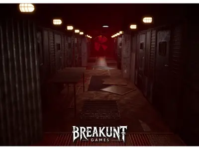 Prison and abandoned horror asylum - Unreal Engine 5  Game ready Low-poly 3D model