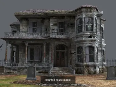 Halloween scary element  3D Model Pack