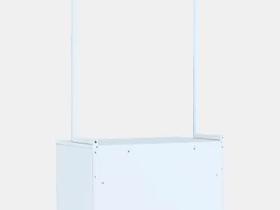 NORDLI Chest of 3 drawers 5 Low-poly 3D model