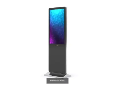 Kiosk Collection lcd digital signage display 3D Model Pack