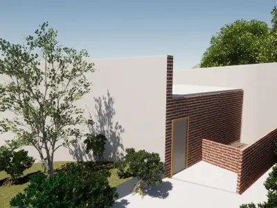 Rural modern house 3D model