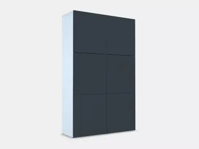 BESTA Storage combination with doors 66 Low-poly 3D model
