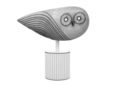 JONATHAN ADLER Owl and TOM DIXON Etch 3D model