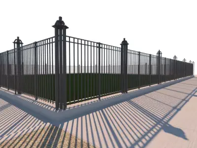 Security Fence 3D model