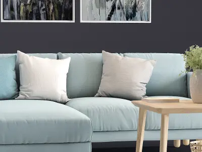 Sofa setup 01 3D model