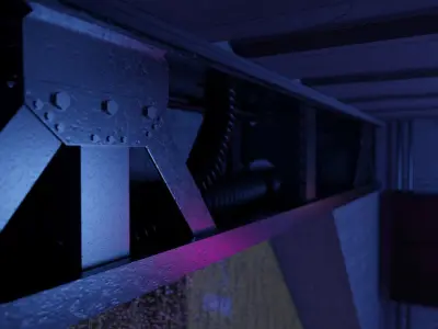 Cyberpunk Apartment Scene - High Detail 3D model