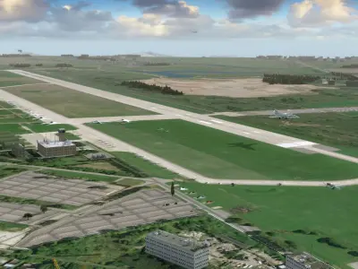 Russian Military Airbase Low-poly 3D model