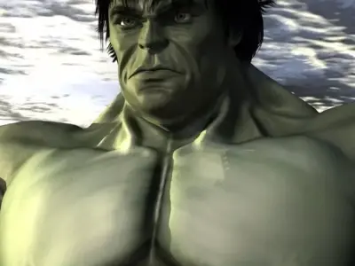 Hulk comics Low-poly 3D model