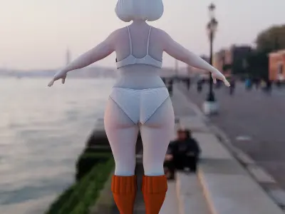  Velma Dinkley Low-poly 3D model