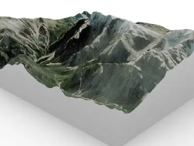 Mount seekofel 3D model