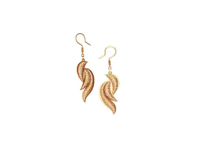Light earrings 3D print model