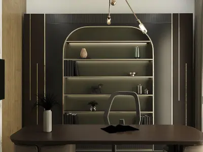 office interior dizayn Low-poly 3D model