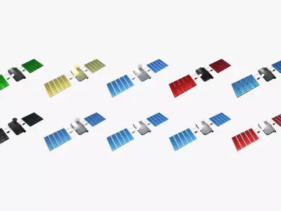 10 Satellite I Collection - SciFi Space Design 3D Model Pack