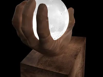 Stylish moon lamp  3D model