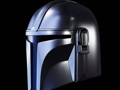 MANDALORIAN HELMET - Lifesize - Fan Art 3D Print Model 3D print model