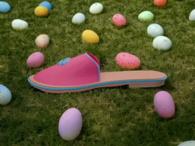 Girl casual Shoe  3D model