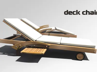 Deck chair 3D model