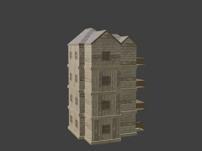 House Model 18 Low-poly 3D model