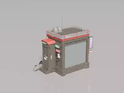 Cyberpunk House 8 3D model