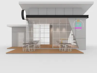 Cafe Modern 1 3D model