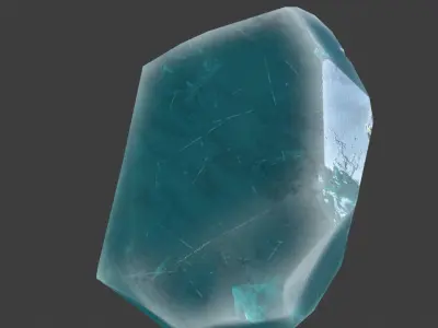 crystal stone Low-poly 3D model
