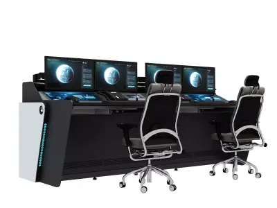 Control Room Desk  3D model