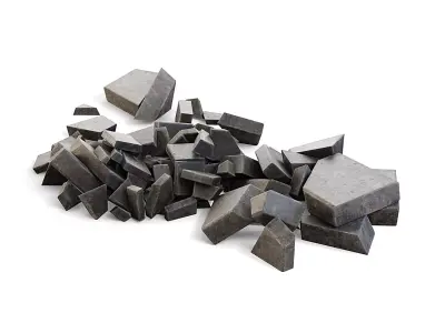 Stone Blocks Rubble 3D model