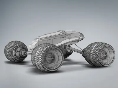 Lunar Sci-fi 3D model