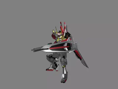 Attacker Gundam 6 3D model