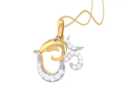 Spiritual Oum Pendant 3D print model