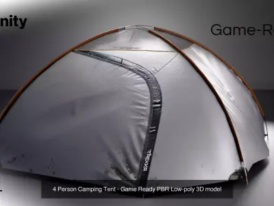 Camping tools and props 3D Model Pack
