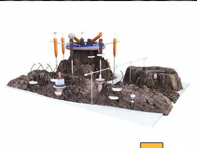 Sci Fi City Futuristic Architecture G1 G2 3D model