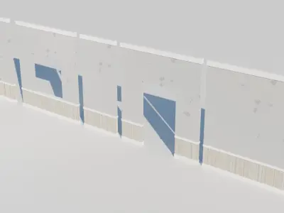 Realistic Modular House Builder Pack  Low-poly 3D model