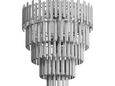 Tierizo Modern Tapered Tiered Crystal Chandelier 3D model