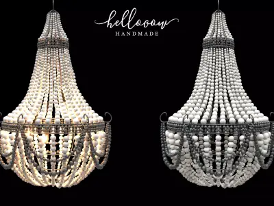 Hellooow Teardrop chandelier 3D model