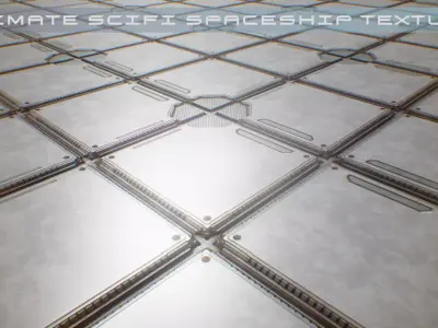 PBR Sci-Fi Spaceship Texture 55 Low-poly 3D model