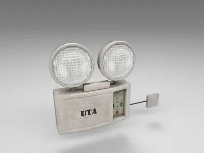 Emergency Lamp on and off Free low-poly 3D model