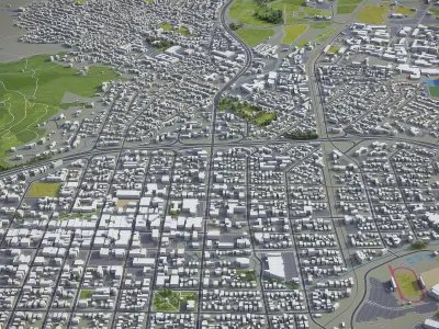 San Luis Obispo  Low-poly 3D model