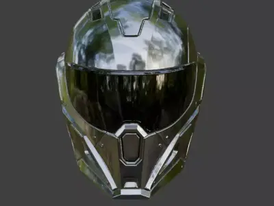 SciFi Helmet 3D model