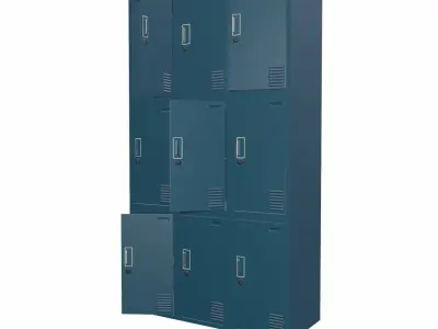 Locker Office - 03 Low-poly 3D model