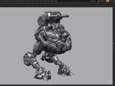 robot battle a08 3d print model  3D print model