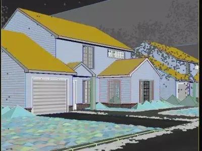 USA Neighbourhood 2 3D model