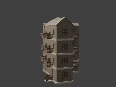 House Model 50 Low-poly 3D model