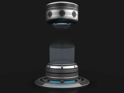 Sci Fi Cylinder 3D model purchase