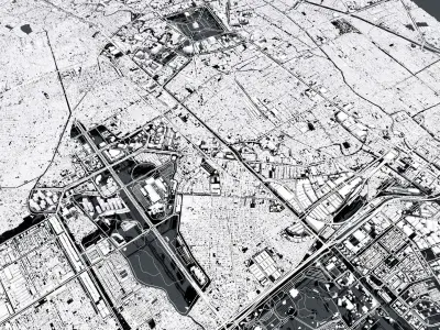 Cityscape Jakarta Indonesia 3D model