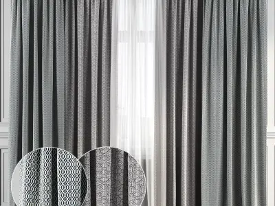 Curtain Set 135 3D model
