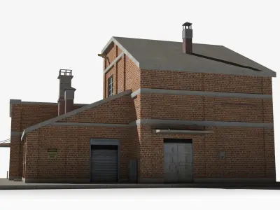 Factory xx31 Low-poly 3D model
