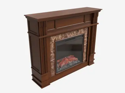 Hidden Media Shelf Fireplace Tantramar 3D model